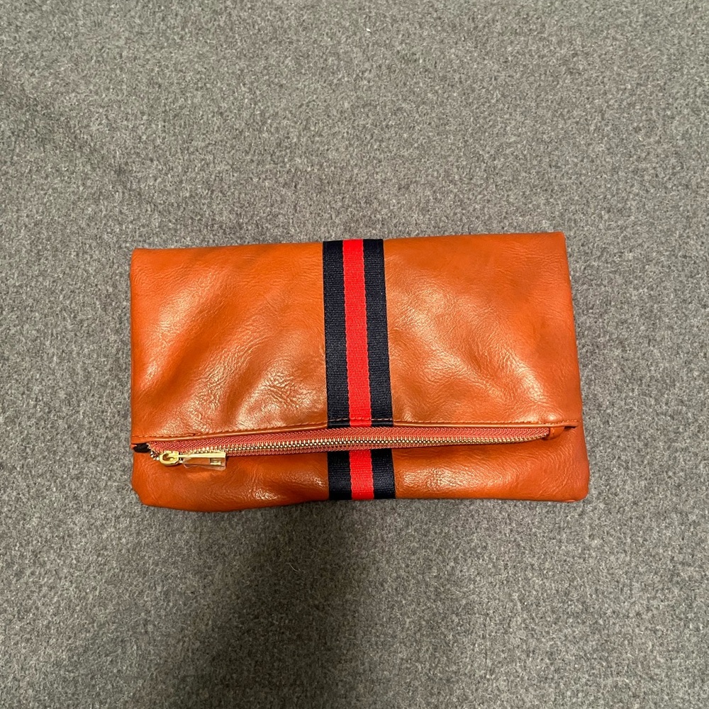 Stylish Brown Leather Clutch